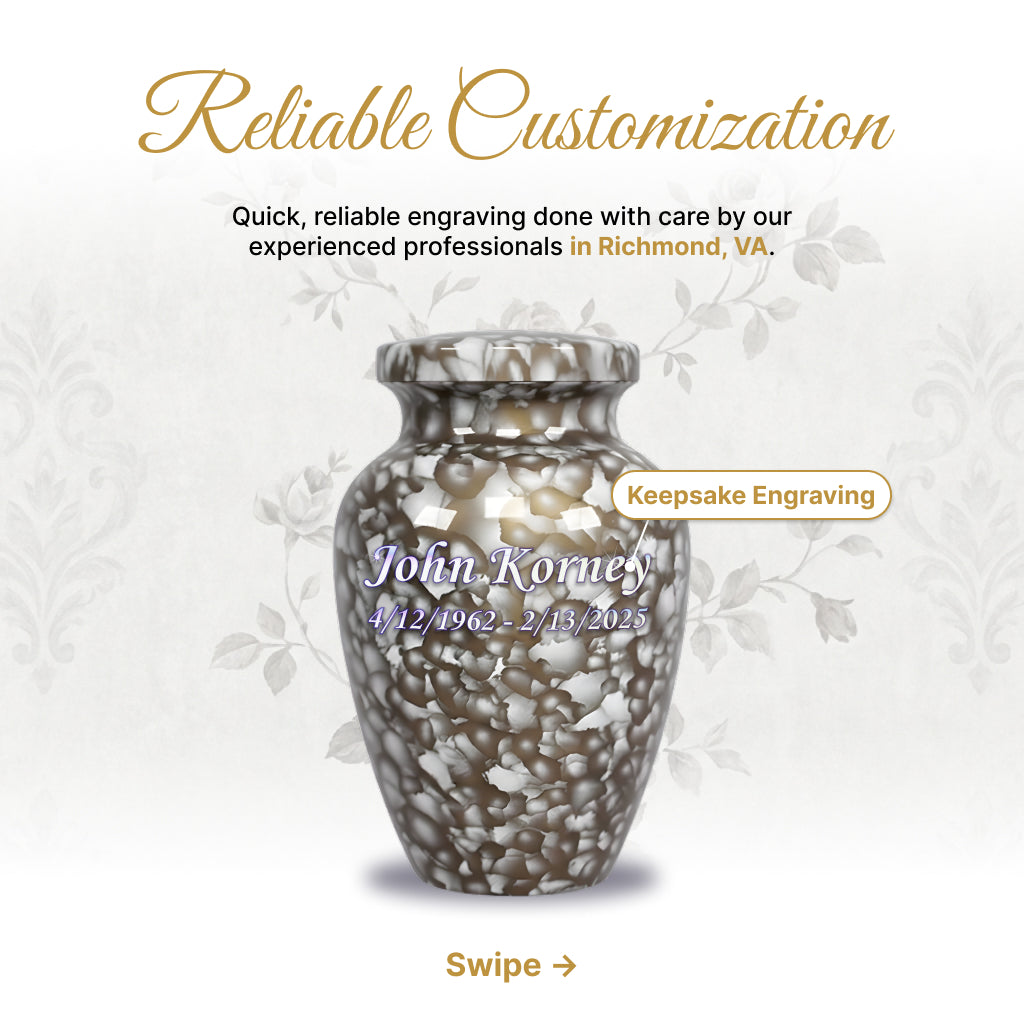 Motif Cloud Cremation Urn