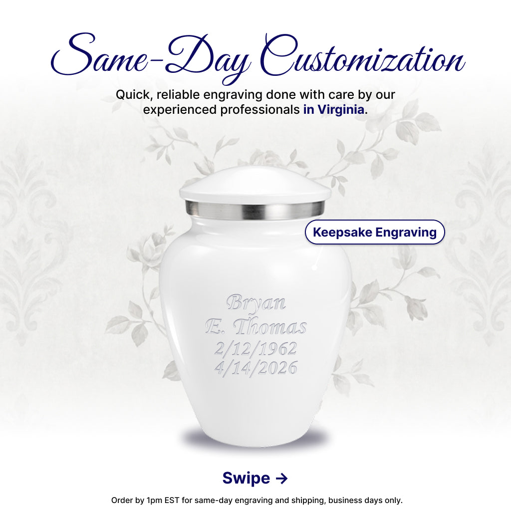 Serenity Curve Plain Urn