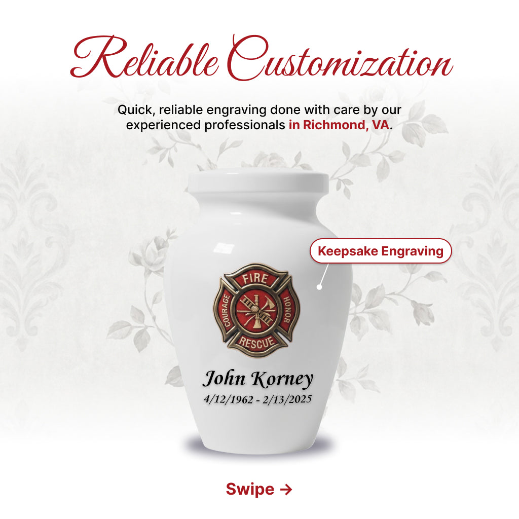 Firefighter Memorial Urn