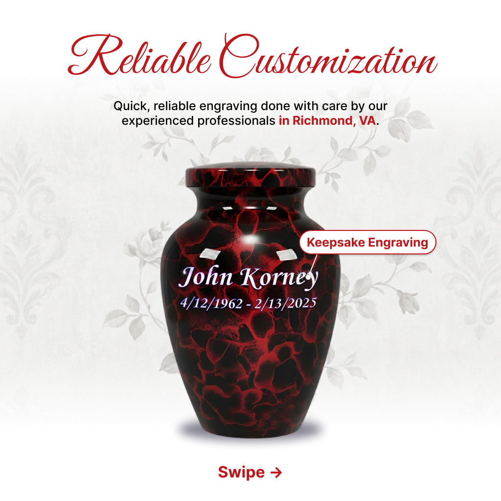 Motif Patch Cremation Urn