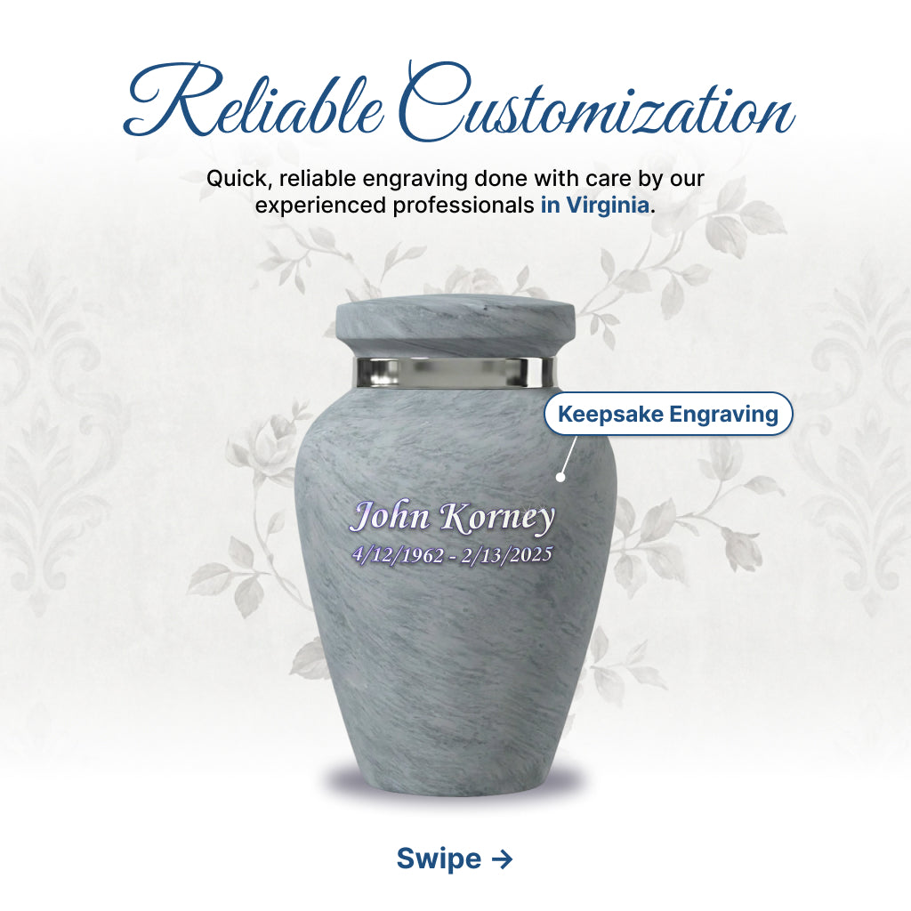 Motif Shadow Cremation Urn