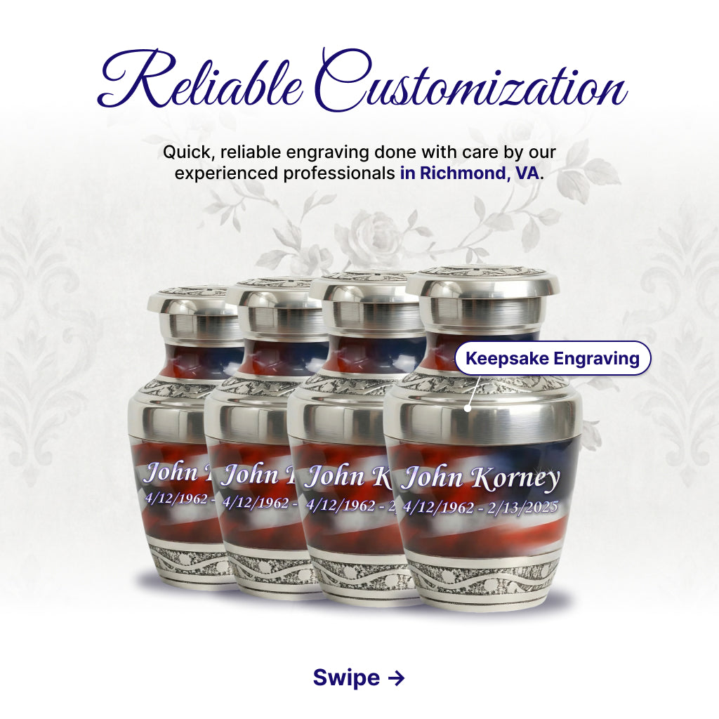 Eagle American Flag Premium Urn