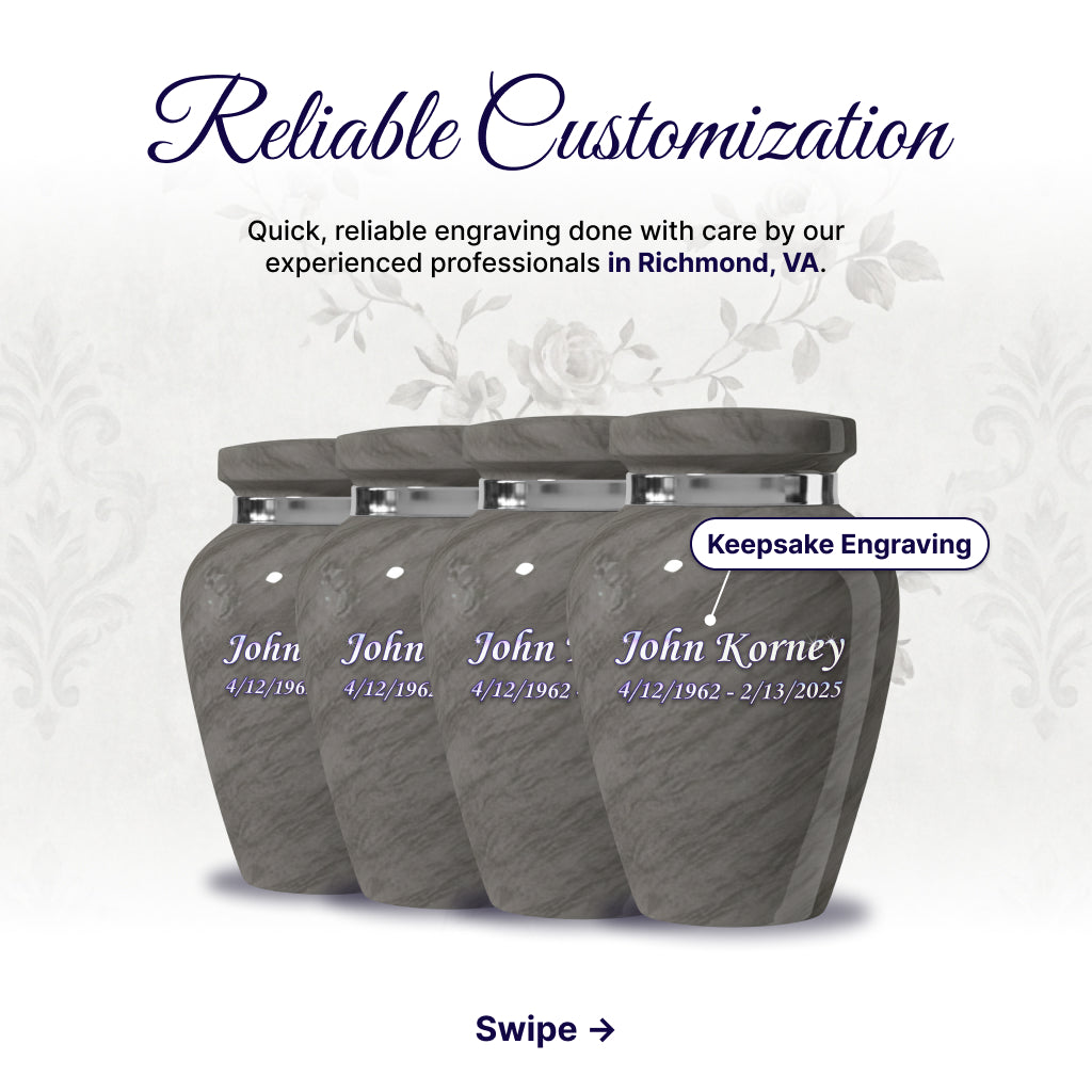 Motif Shadow Cremation Urn