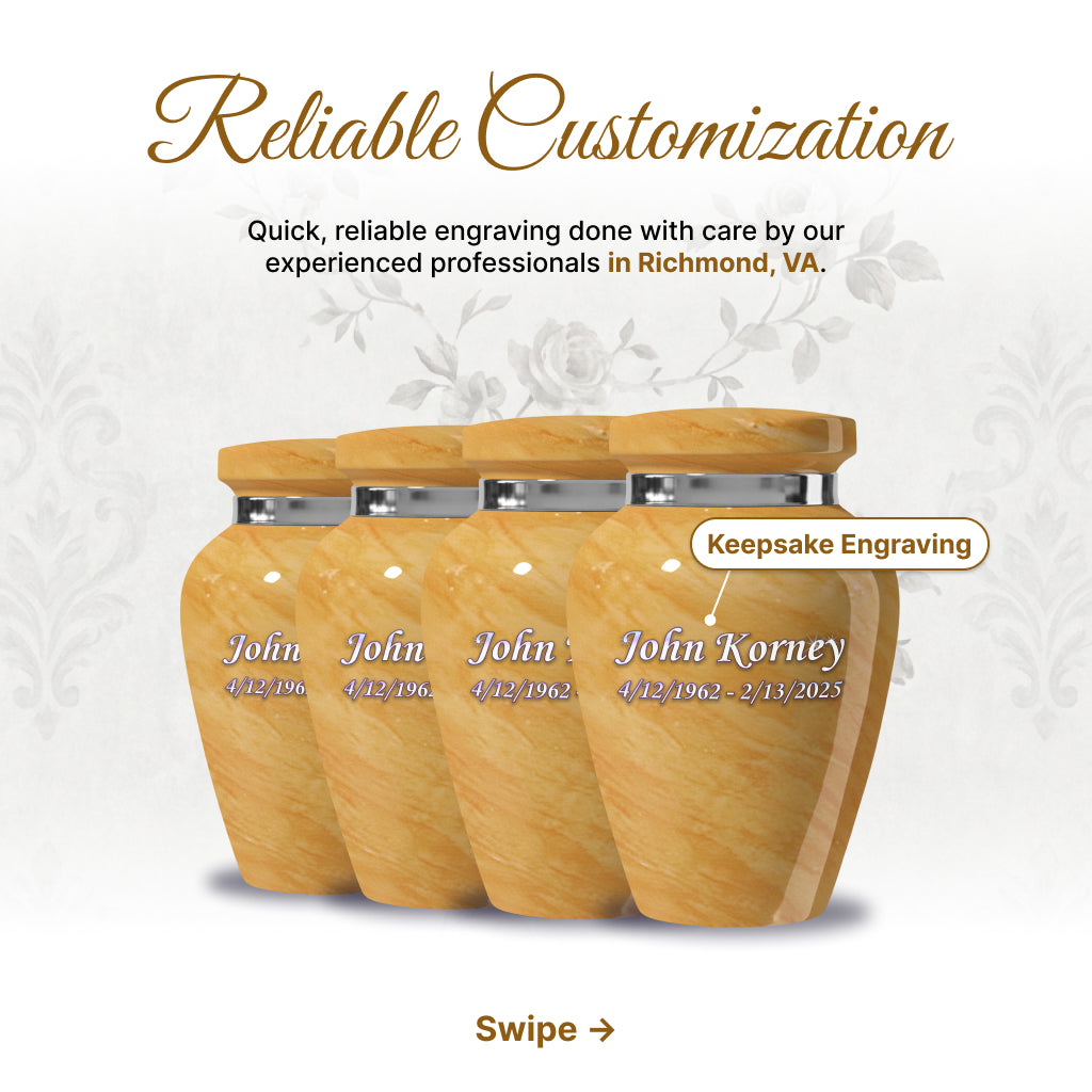 Motif Pastel Cremation Urn