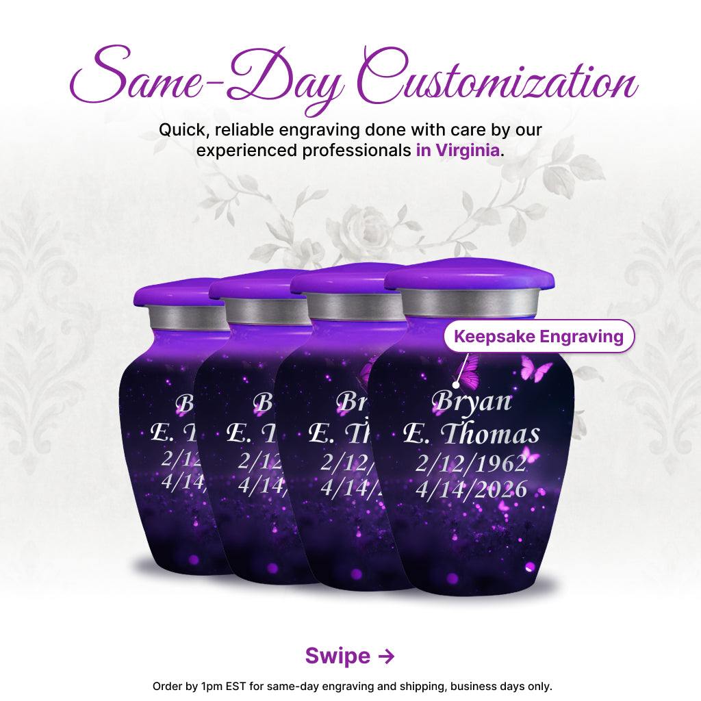 Butterfly Image Cremation Urn