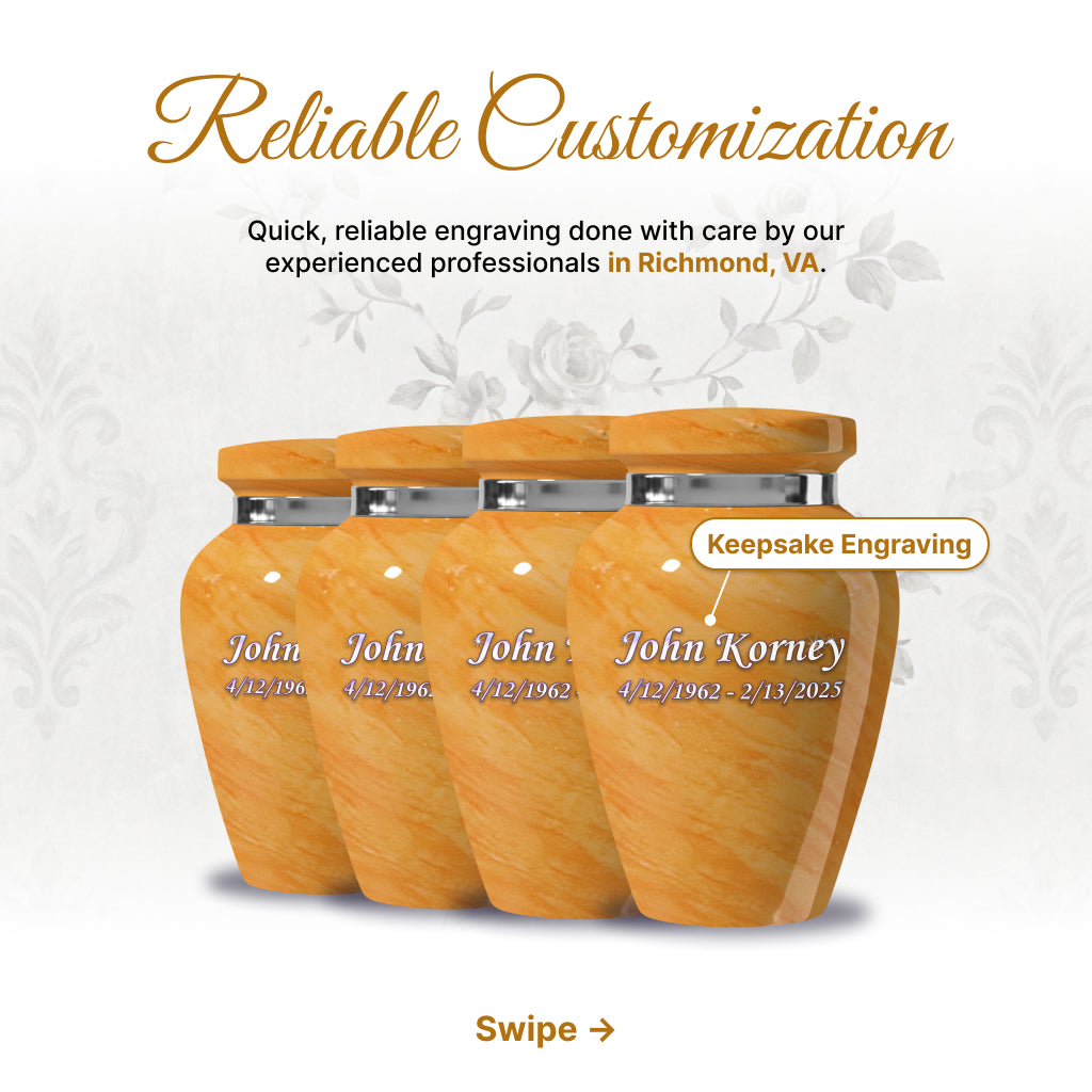 Motif Pastel Cremation Urn