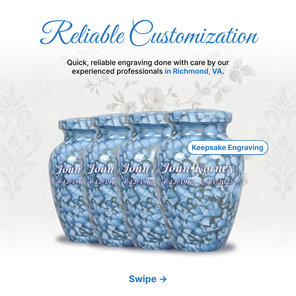 Motif Cloud Cremation Urn