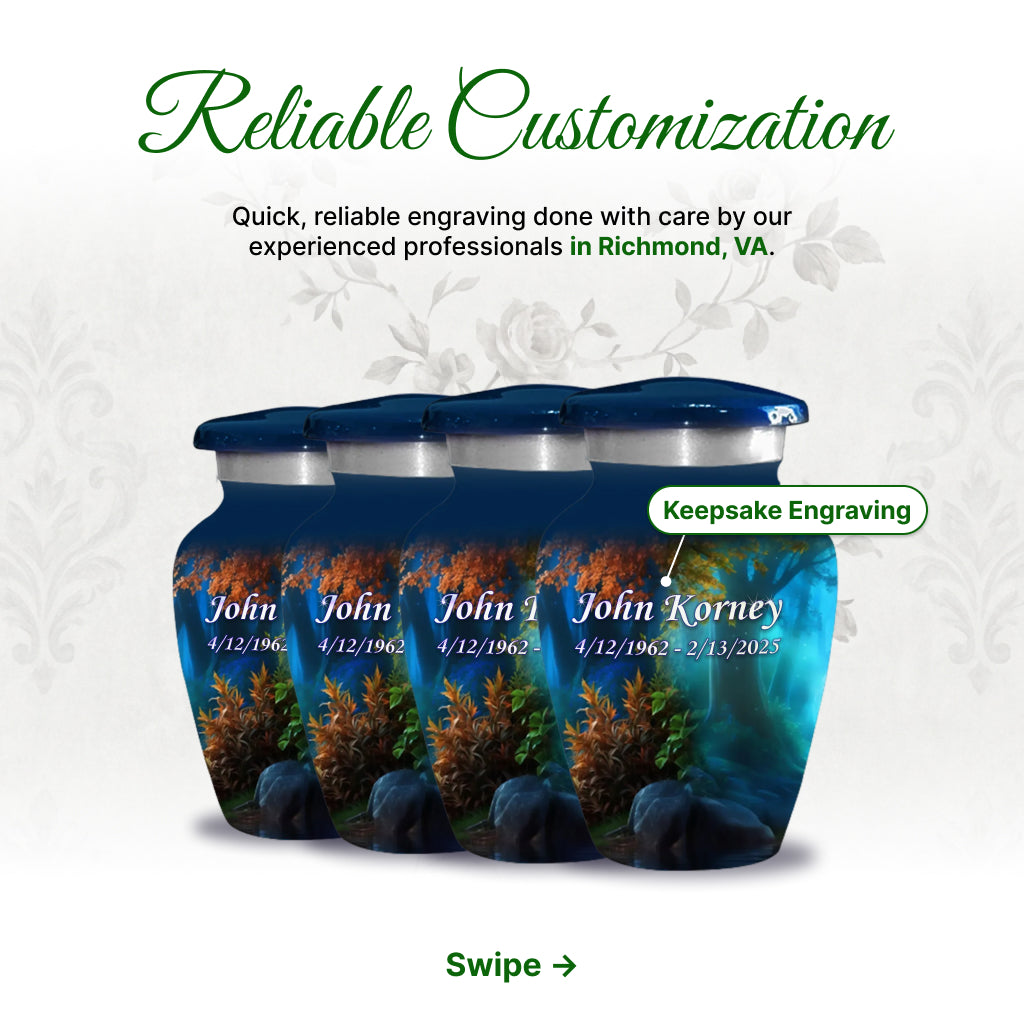 Deer Image Cremation Urn