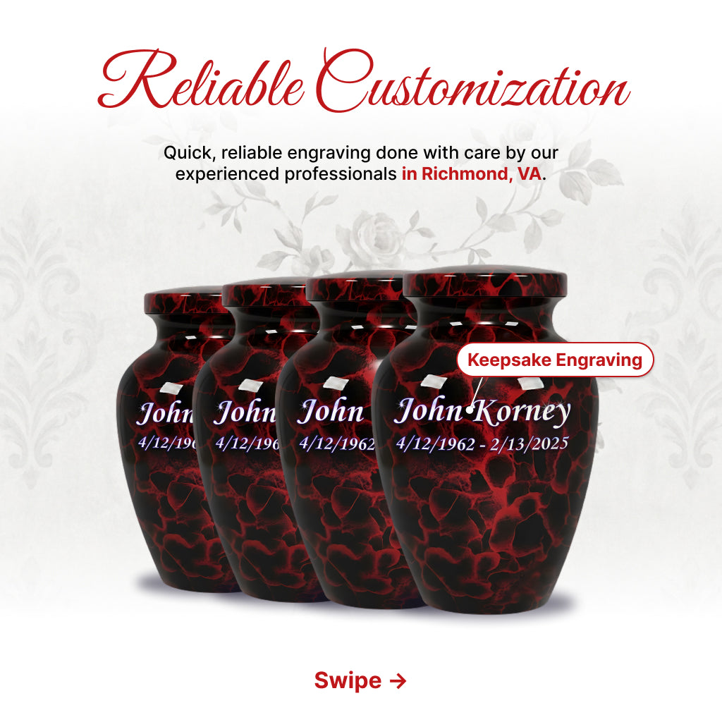 Motif Patch Cremation Urn