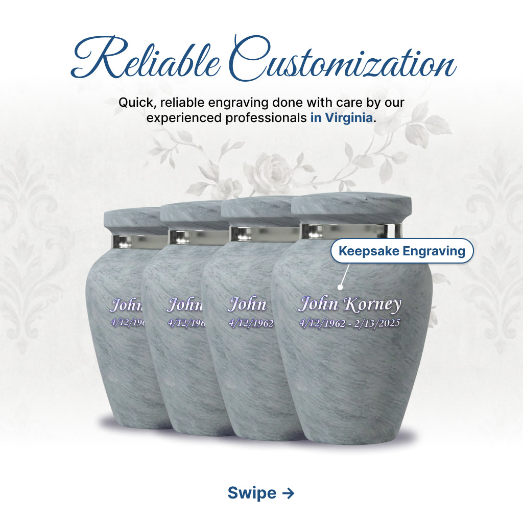 Motif Shadow Cremation Urn