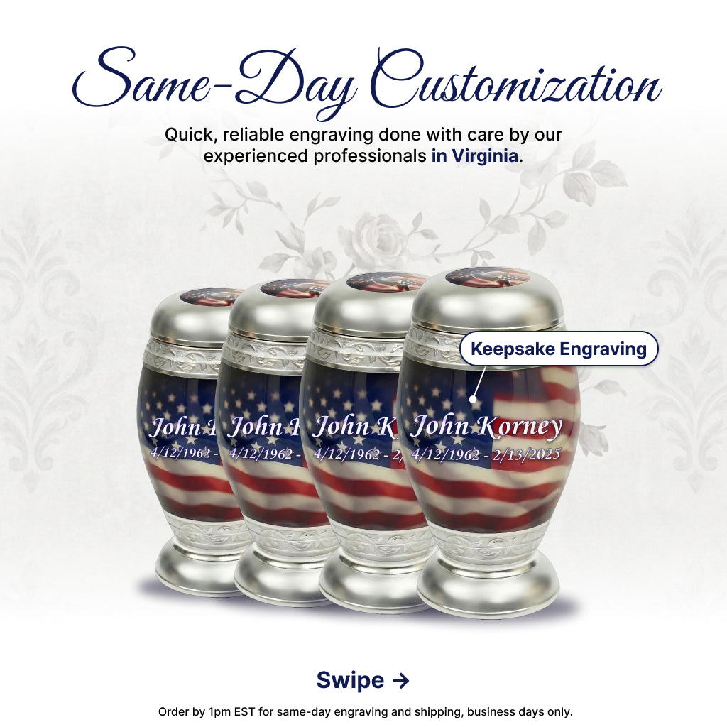Eagle American Flag Premium Urn