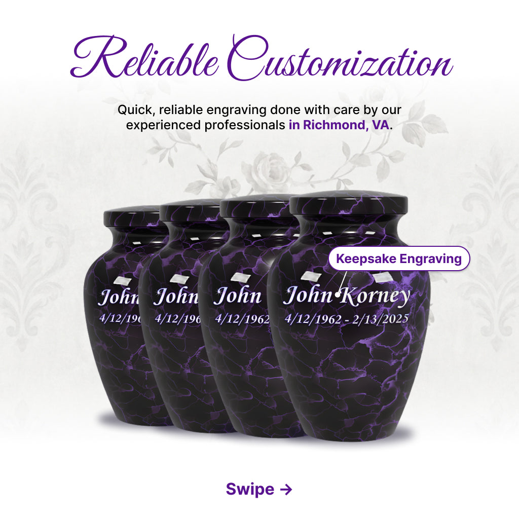 Motif Patch Cremation Urn