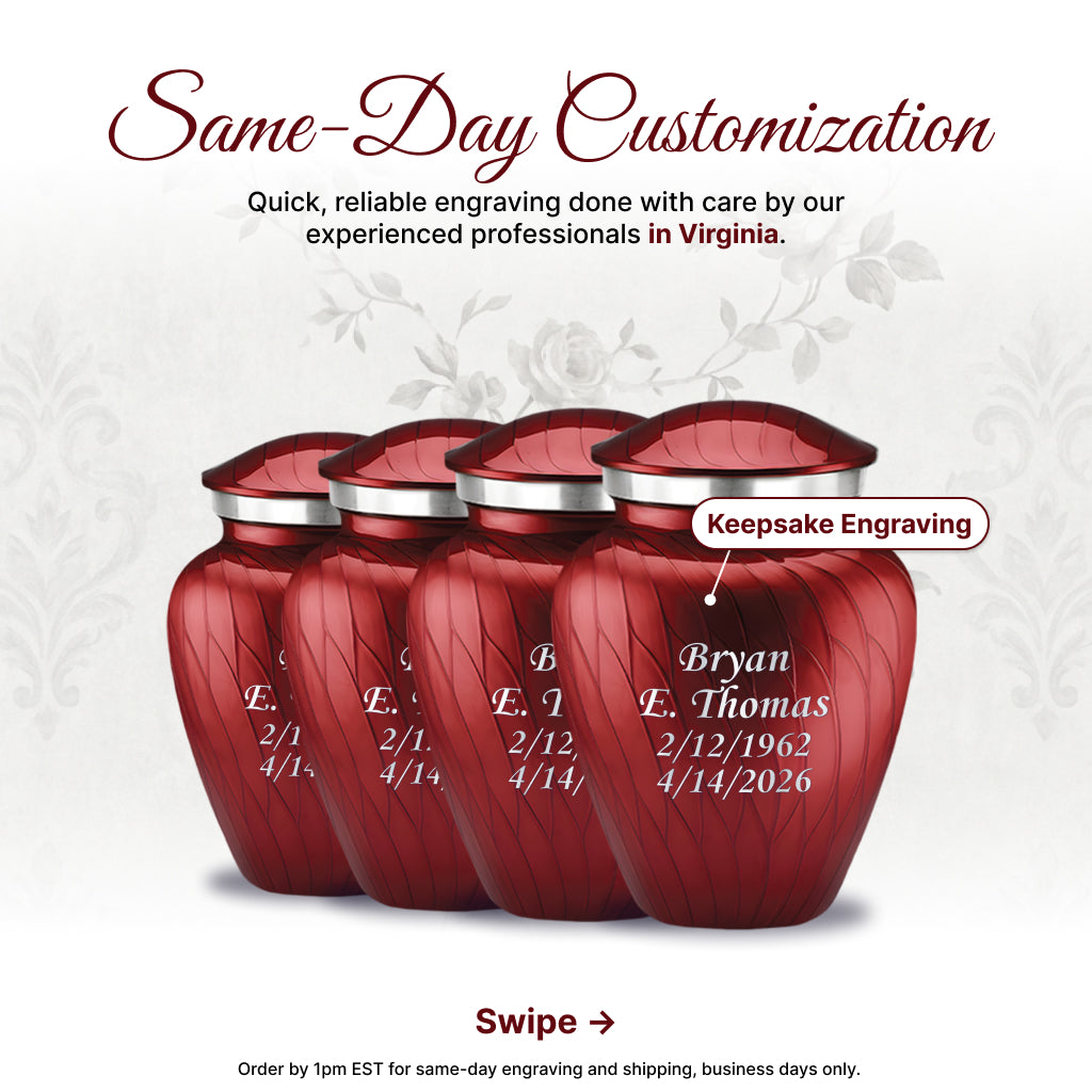 Serenity Curve Pearl Urn