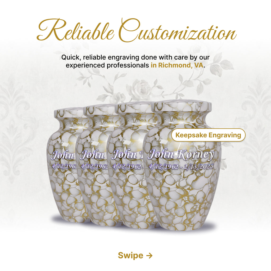 Motif Cloud Cremation Urn