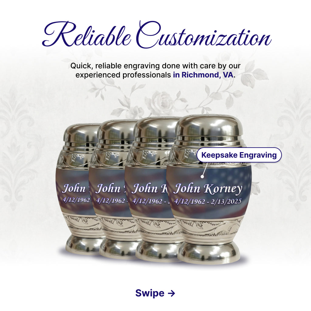 Eagle American Flag Premium Urn