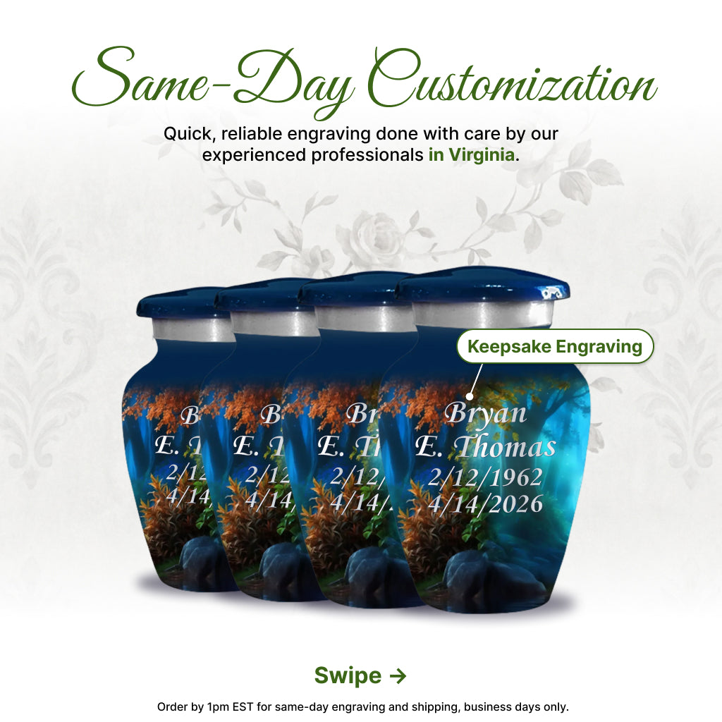 Deer Image Cremation Urn
