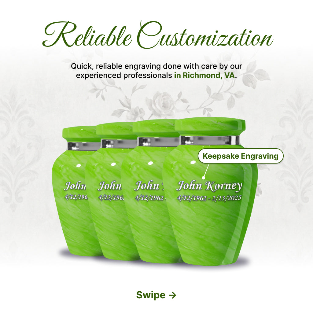 Motif Pastel Cremation Urn