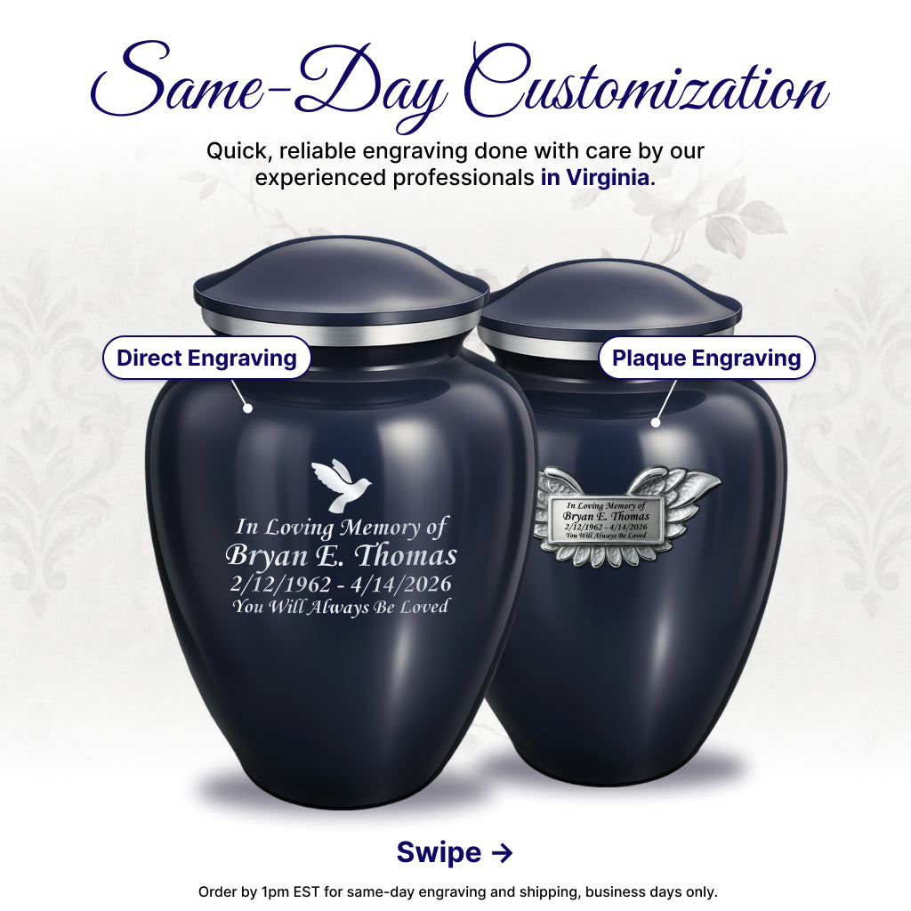 Serenity Curve Plain Urn