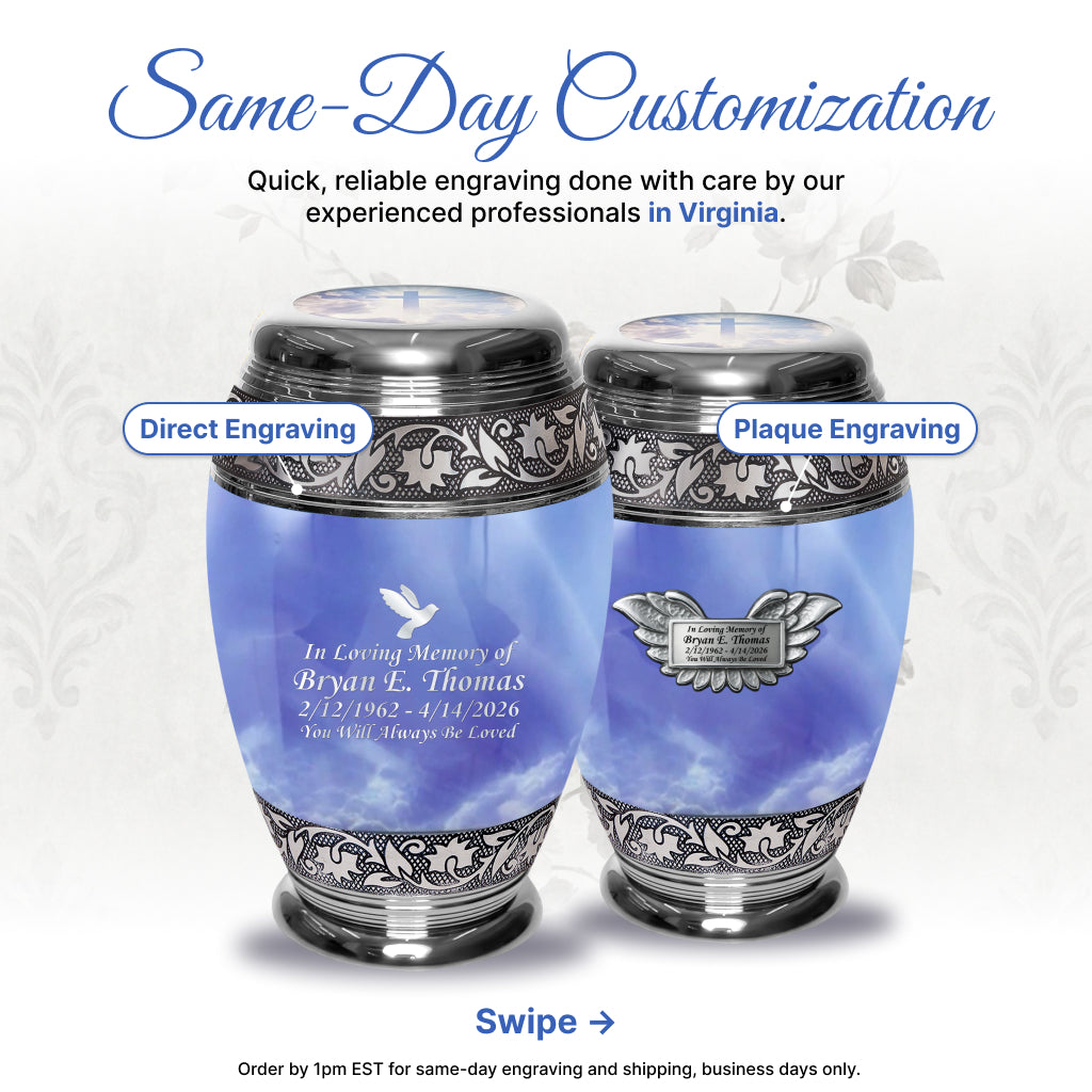 Cross Image Cremation Urn