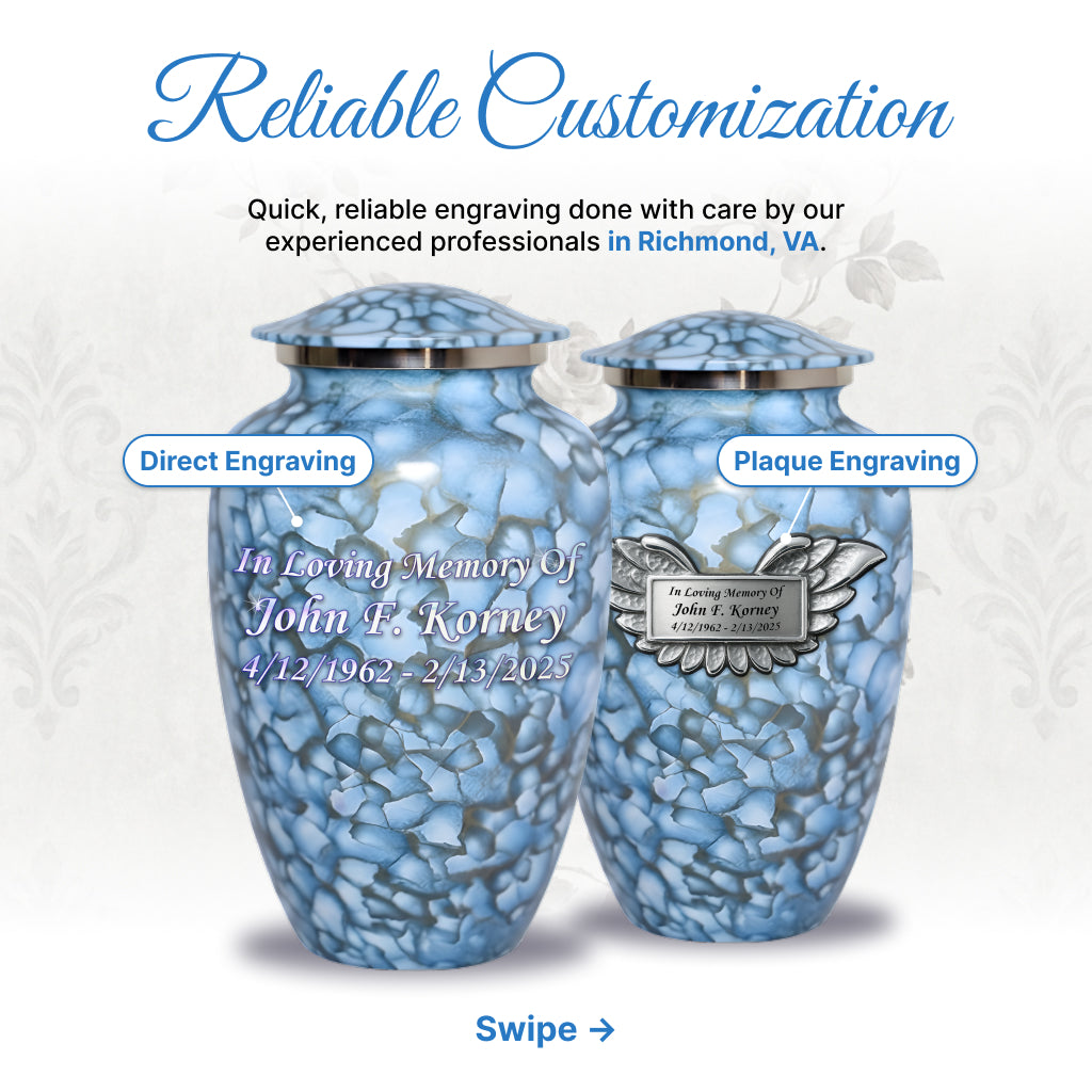 Motif Cloud Cremation Urn