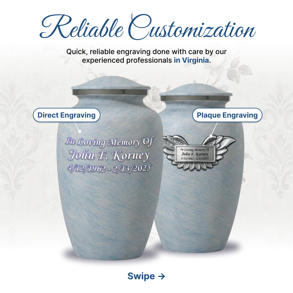 Motif Shadow Cremation Urn