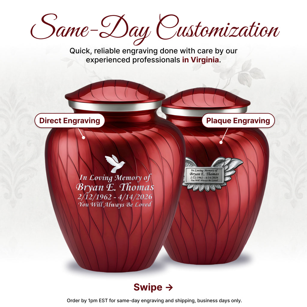 Serenity Curve Pearl Urn