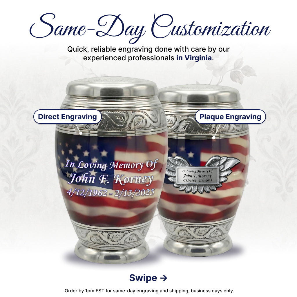 Eagle American Flag Premium Urn