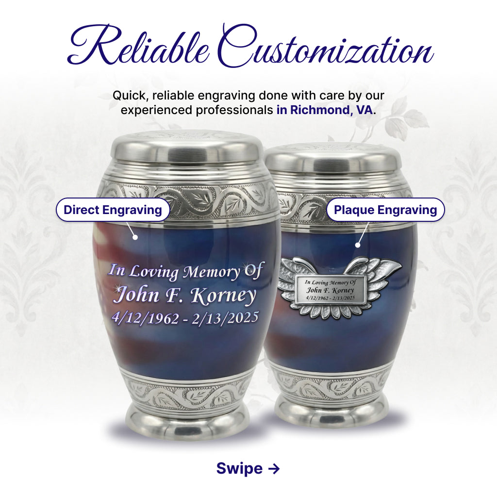 Eagle American Flag Premium Urn