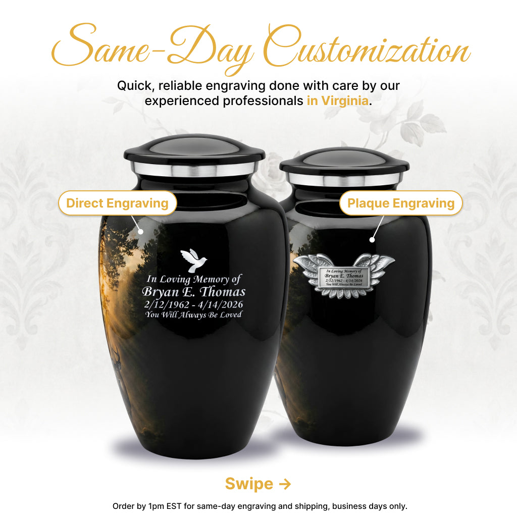 Deer Image Cremation Urn