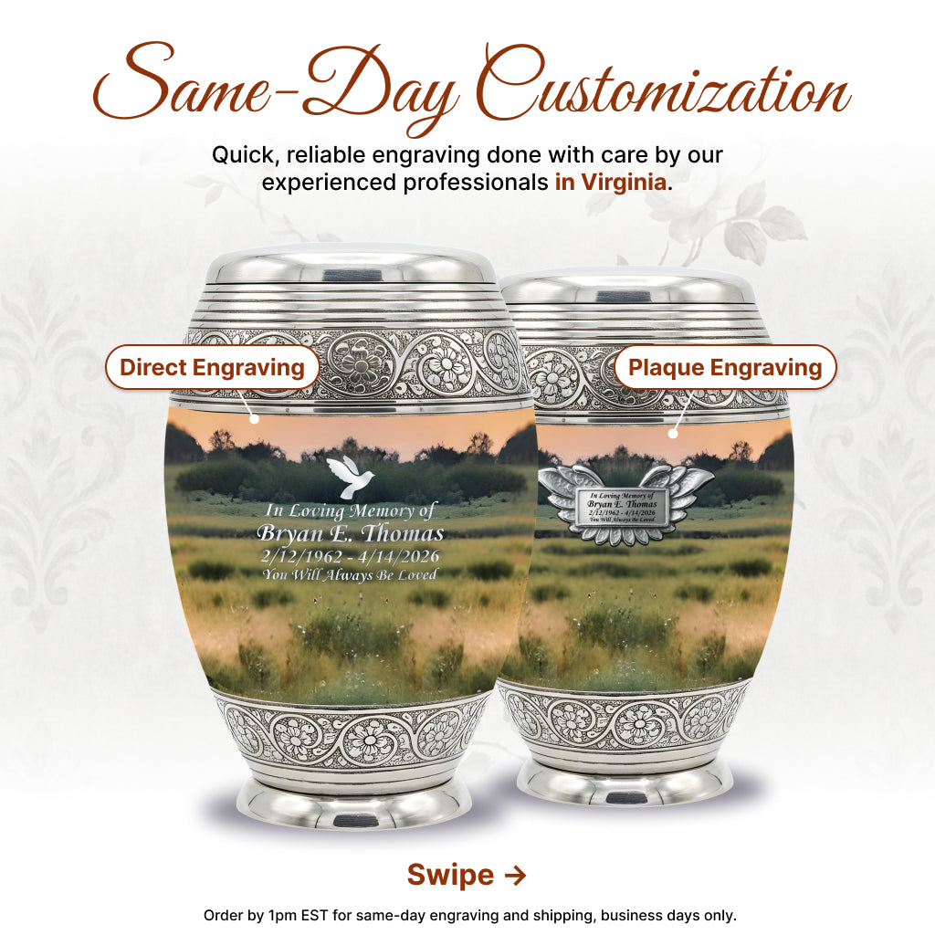 Ornate Image Urn