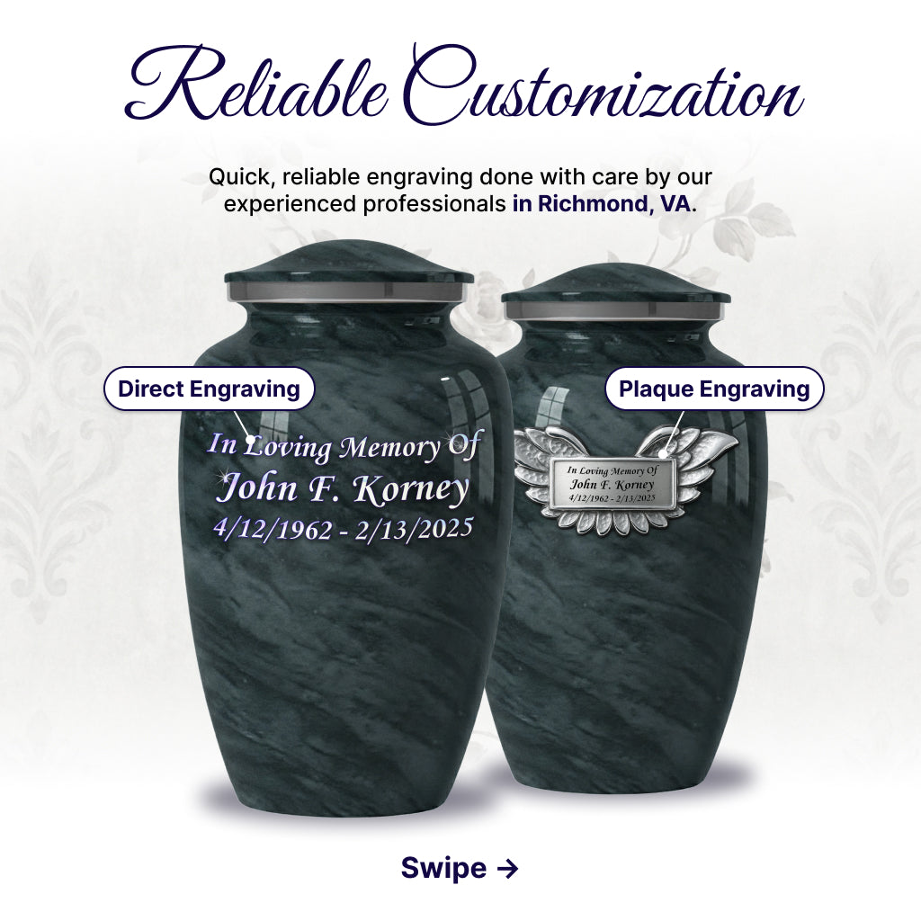 Motif Shadow Cremation Urn