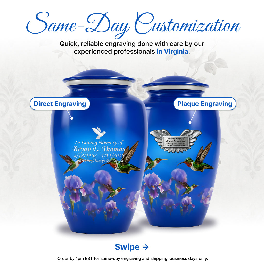 Hummingbird Image Cremation Urn