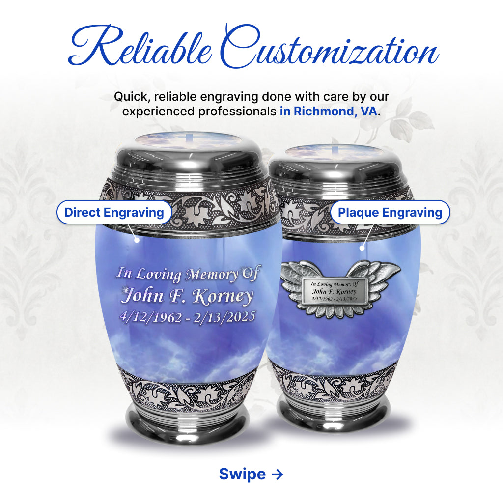 Cross Image Cremation Urn