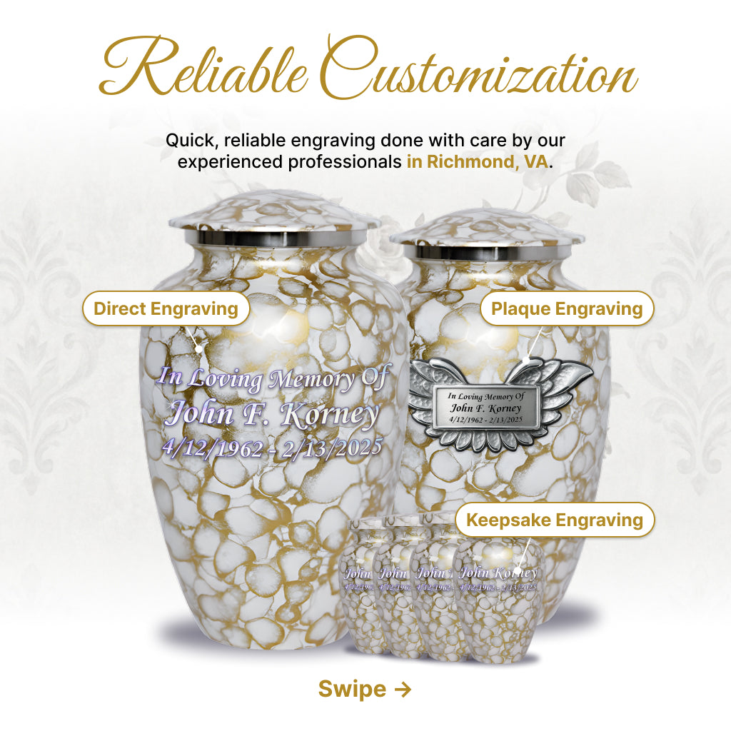 Motif Cloud Cremation Urn