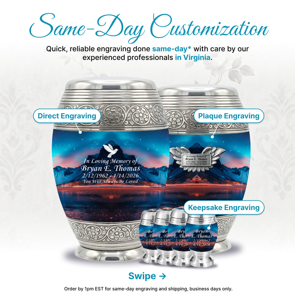 Ornate Image Urn