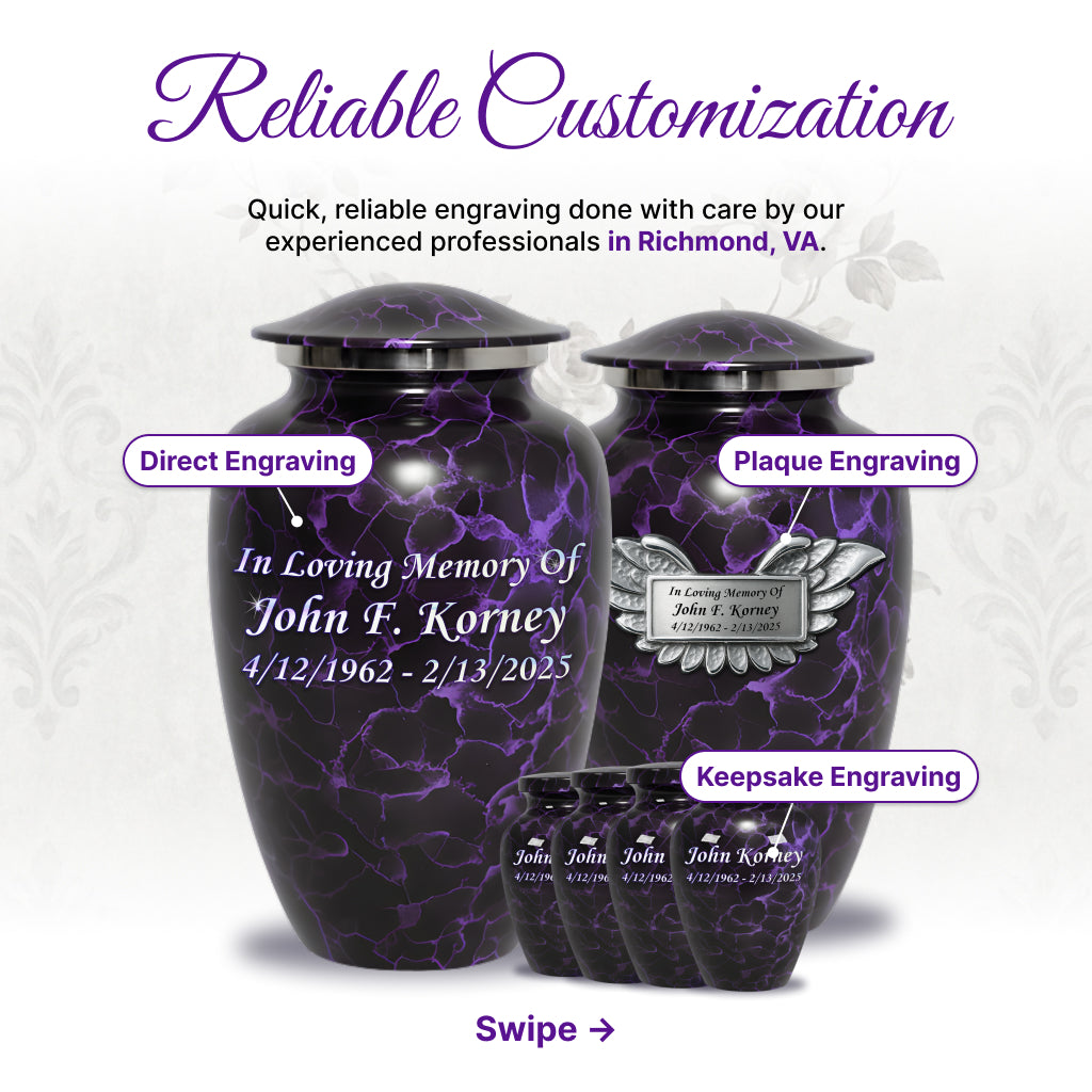 Motif Patch Cremation Urn