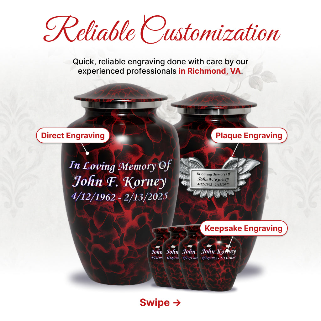 Motif Patch Cremation Urn
