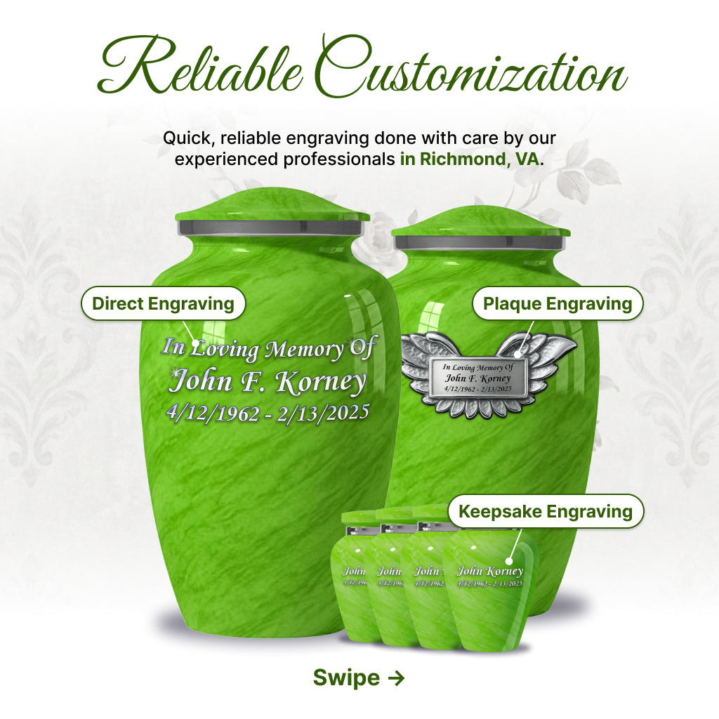 Motif Pastel Cremation Urn