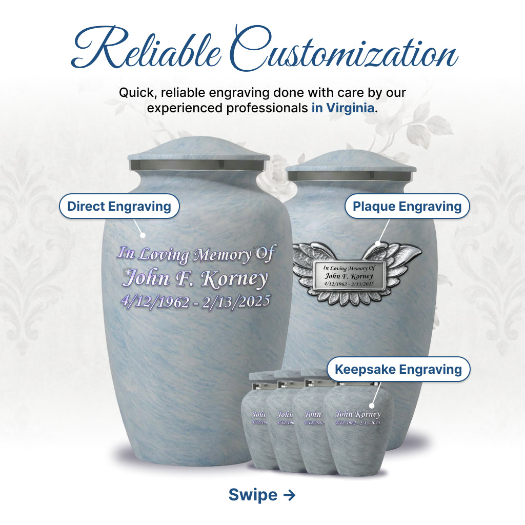 Motif Shadow Cremation Urn