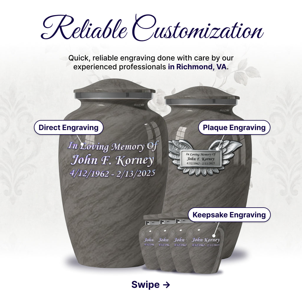 Motif Shadow Cremation Urn