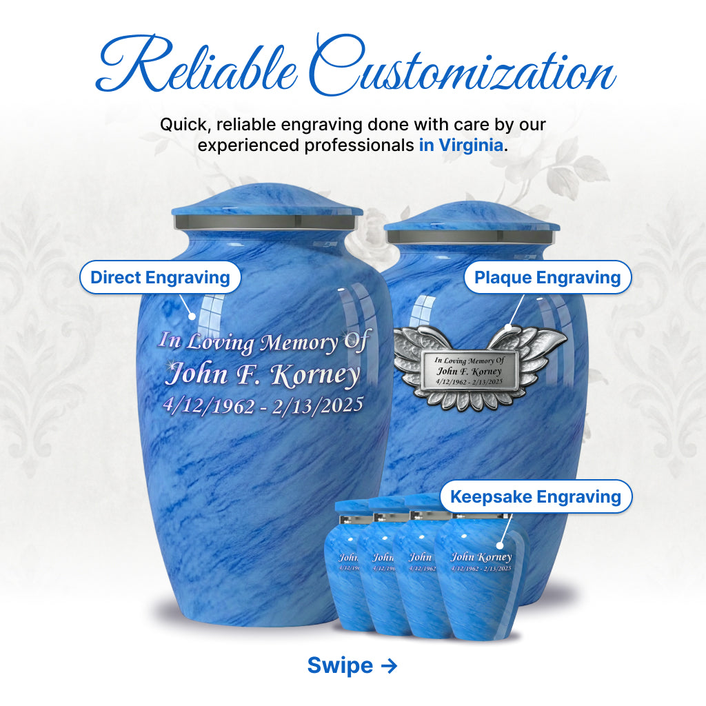 Motif Pastel Cremation Urn
