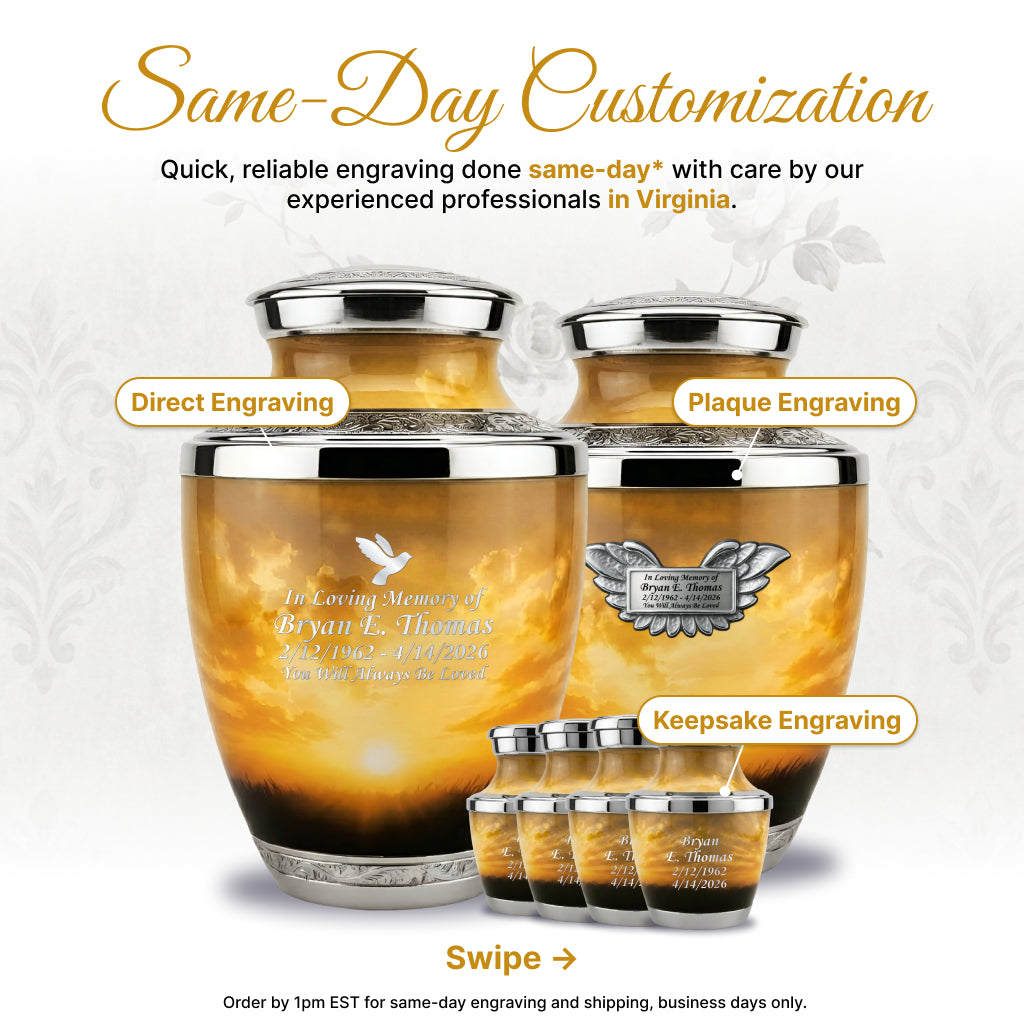 Cross Image Cremation Urn