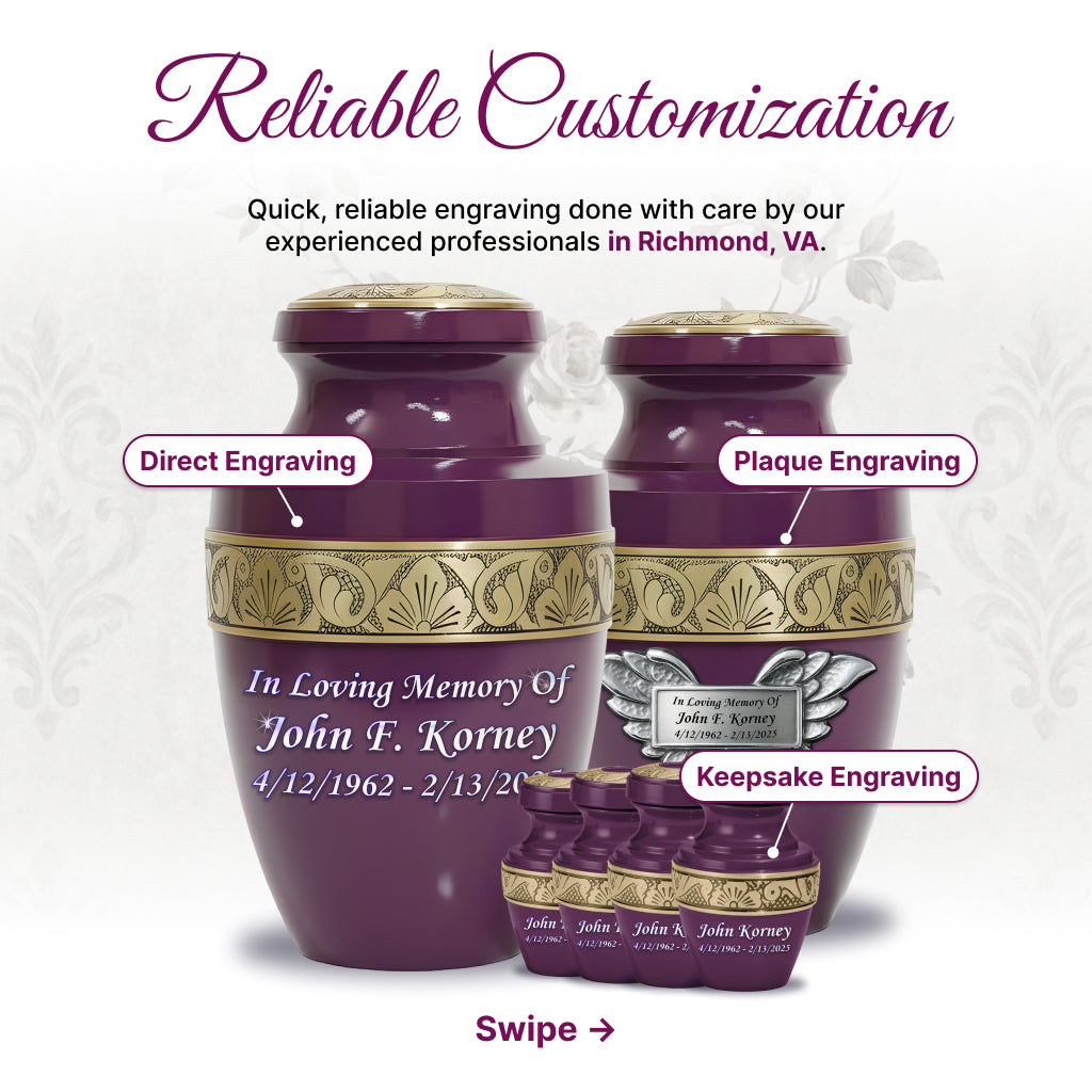 Radiant Grecian Cremation Urn