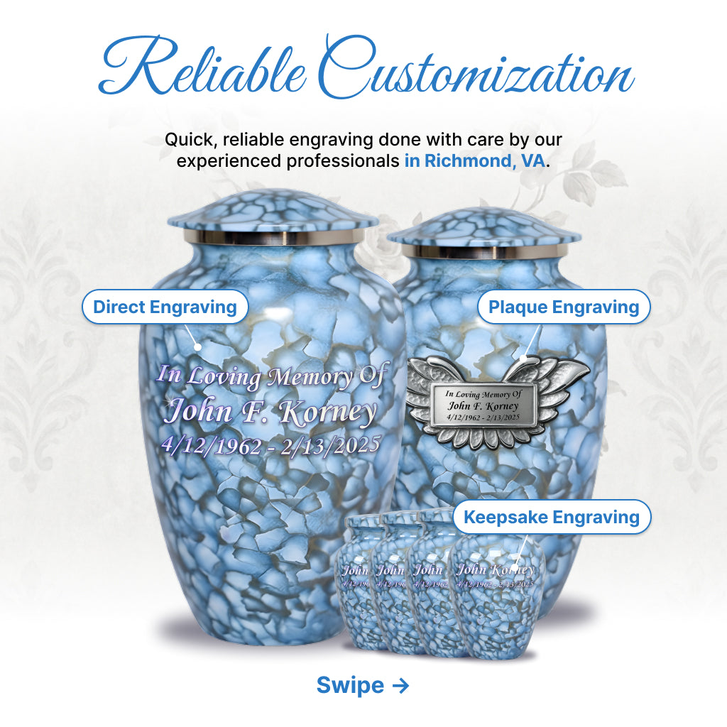 Motif Cloud Cremation Urn