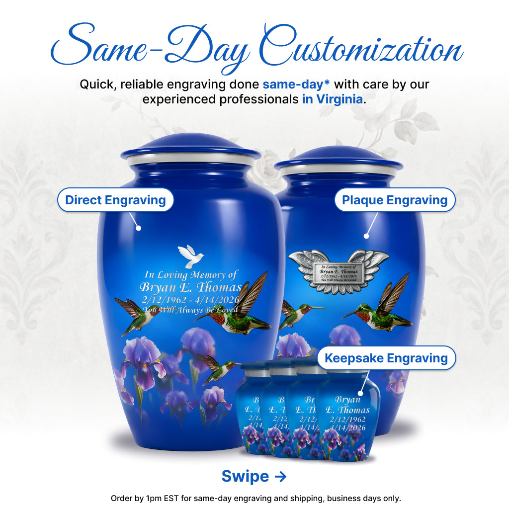 Hummingbird Image Cremation Urn