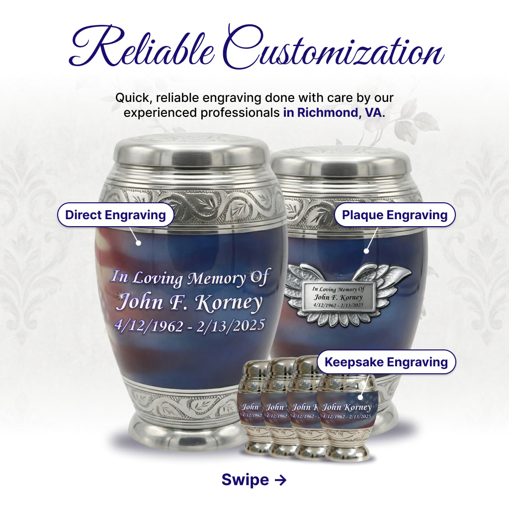 Eagle American Flag Premium Urn