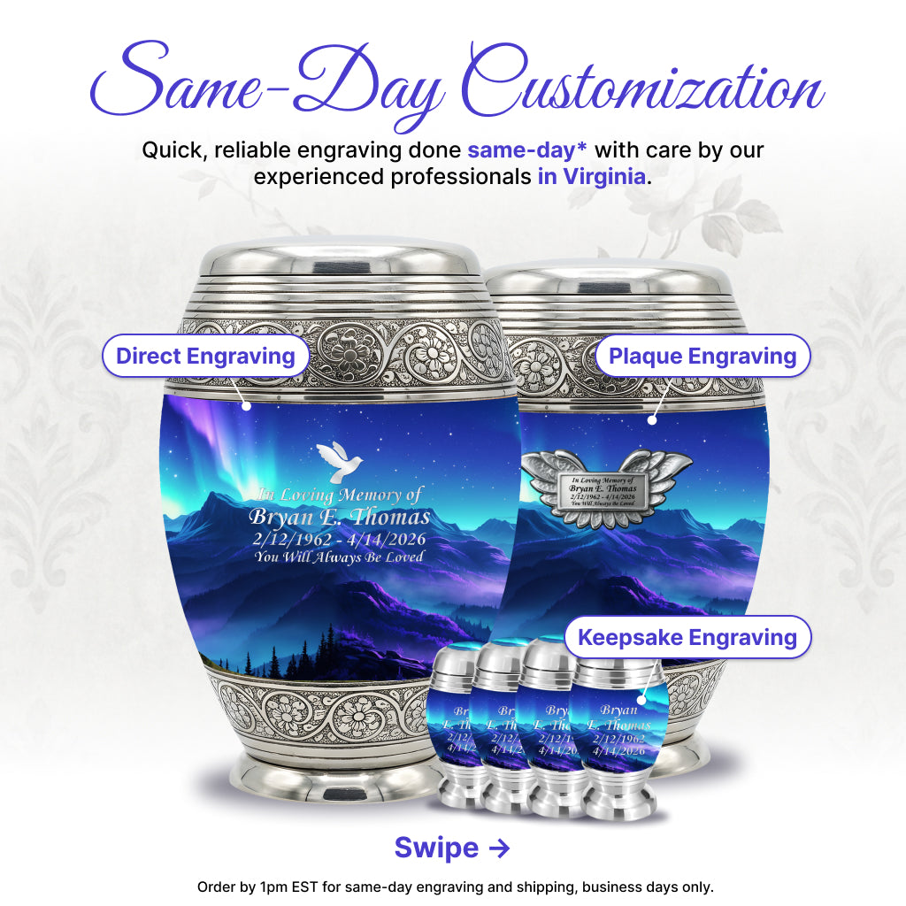 Ornate Image Urn