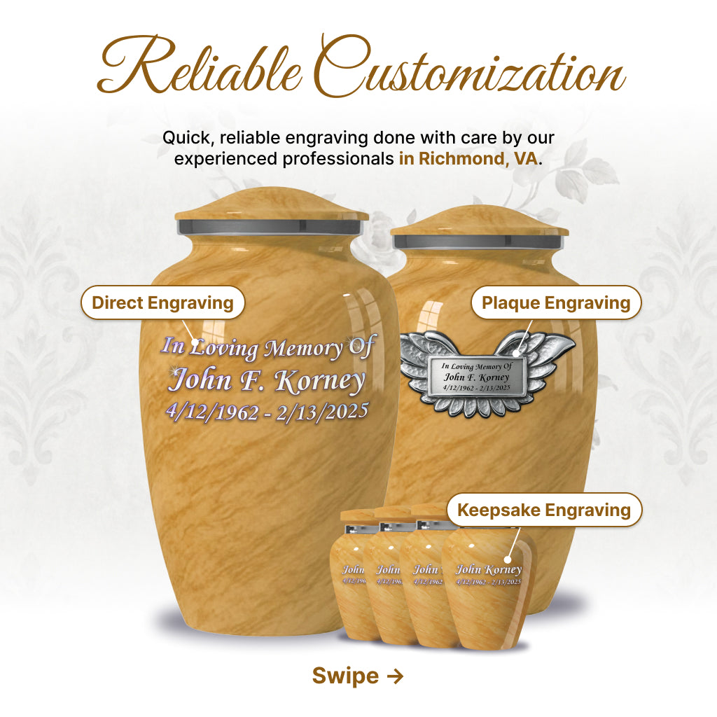 Motif Pastel Cremation Urn