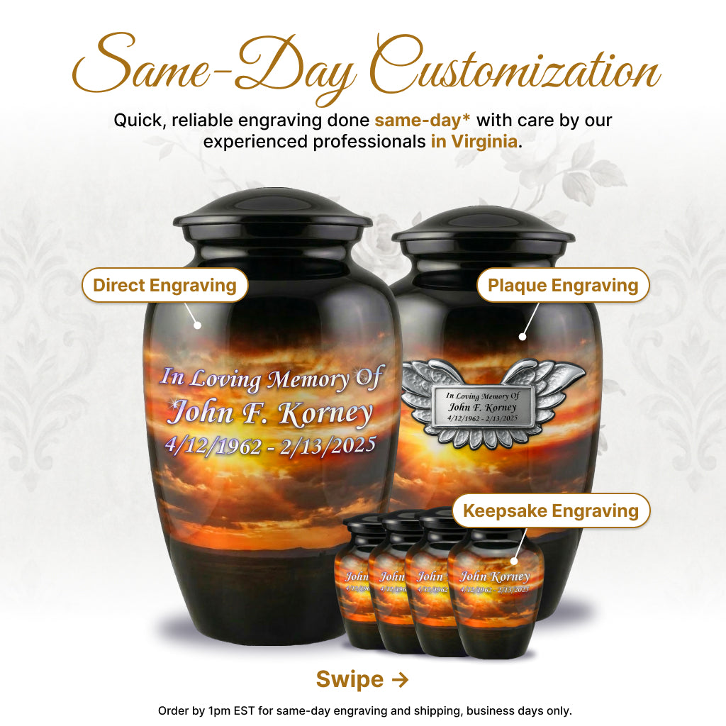 American Flag Tribute Urn