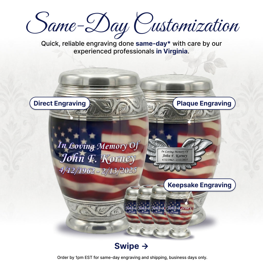 Eagle American Flag Premium Urn
